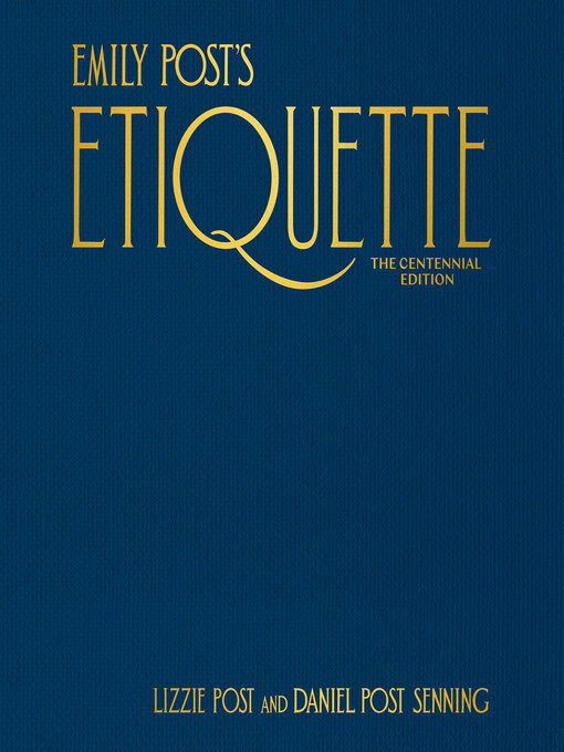 Cover image for Emily Post's Etiquette